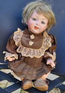 ANTIQUE GERMAN BISQUE BABY DOLL 14" HERTEL SCHWAB 152 - Picture 1 of 14
