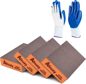 Sanding Sponge Super High-Density Sandpaper Block, Medium Fine Grit Sanding Bloc - Picture 1 of 12