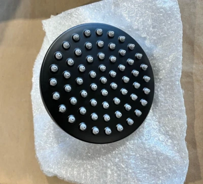Waterworks 05-46983-95116 универсальная 6-дюймовая насадка для дождевого душа матовая черная, новая! - Изображение 1 из 4