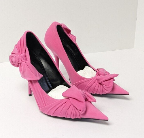 Balenciaga Coltello Nodo Decolte Rosa Brillante Donna 7 (EU 37)