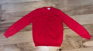 NWOT CREWCUTS GIRLS RED CARDIGAN SWEATER SIZE 8 LD8 - Picture 1 of 3