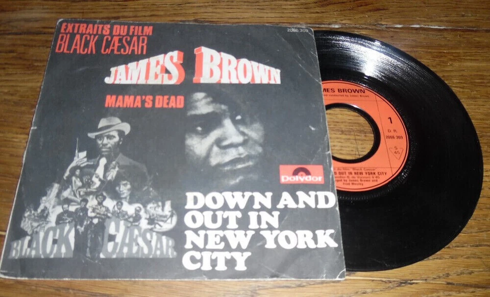 JAMES BROWN - Down And Out In New York City French PS 7' Funk OST 73' - Photo 1/1
