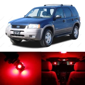 Paquete de 12 luces interiores LED rojas para Ford Escape 2001-2007 + herramienta de palanca - Imagen 1 de 8