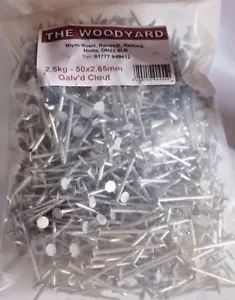 CLAVOS DE INFLUENCIA GALAVANIZADOS 50mm (2,5kg) - Imagen 1 de 1
