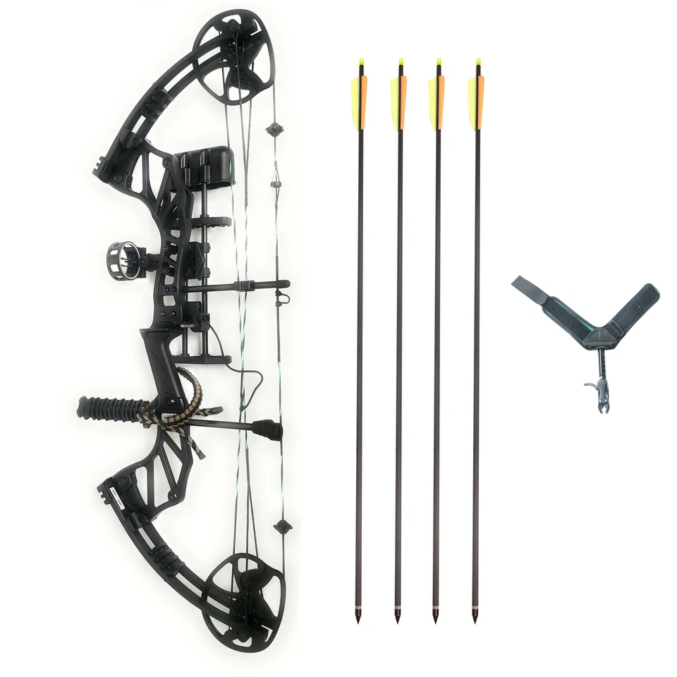 SAS Feud X 30-70 Lbs 19-31" Compound Bow Pro Package 300+FPS Black - Open Box - Image 1 of 1