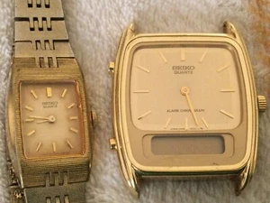 A Pair Of Used Seiko Watches Men & Women - Picture 1 of 3