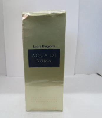 LAURA BIAGIOTTI AQUA DI ROMA 3,3 oz/100 ml Eau De Toilette Spray Feminino Novo Na Caixa - Imagem 1 de 3