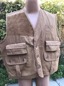 Vintage Caliber Sportsmans Apparel Hunting Vest Mens X-Large Brown Shooting Bird - Picture 1 of 5