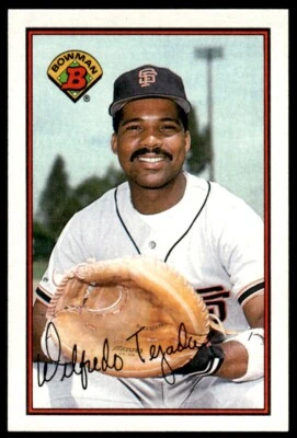 1989 Bowman Baseball Card Wil Tejada B San Francisco Giants #468 - Image 1 of 2