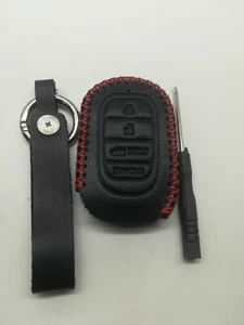 Leather Fob Remote Key Cover for 2022 2023 2024 2025 HONDA CIVIC HR-V PILOT CR-V - Bild 1 von 4