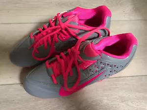 Nike SpeedLax 4 Lacrosse Cleats Grey/Pink NWOB SIZE 8 - Picture 1 of 3