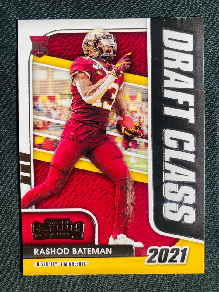 2021 PANINI-CONTENDERS #16 RASHOD BATEMAN NM-MT ROOKIE NFL FOOTBALL CARD - Image 1 of 1
