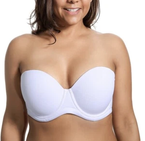 DELIMIRA Women's Strapless Push Up Bra Underwire Contour Multiway Plus Size 36G - Picture 1 of 3