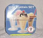 (S955)   -  Soda Fountain Set - 4 Cups - from Target Frozen Treat Collection