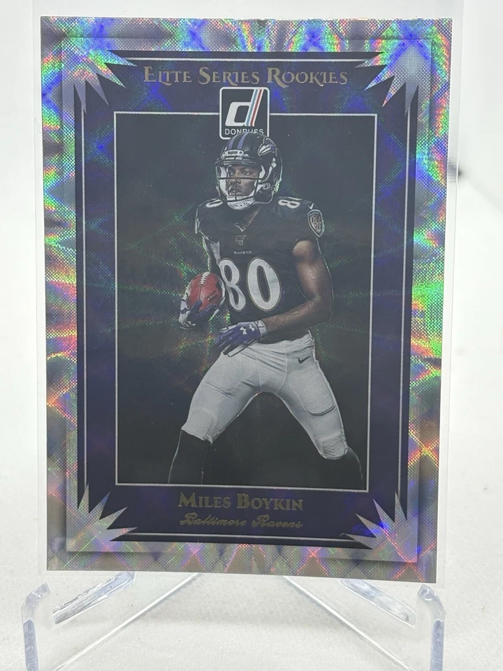 2019 Donruss Elite Series Rookies Miles Boykin Ravens Notre Dame Football - Image 1 of 1