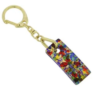 GlassOfVenice Murano Glass Colors Stick Keychain - Golden Meadow - Picture 1 of 4