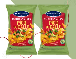 2 x Santa Maria Tortilla Chips Pico de Gallo - knuspriger & aromatischer Snack, 185g - Bild 1 von 2