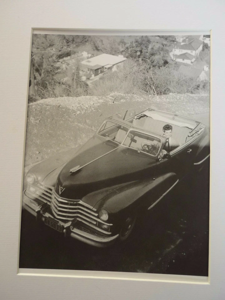 A4 READY TO FRAME WHITE MOUNT cars celebs jane russell hollywood hills 1949 - Image 1 of 1
