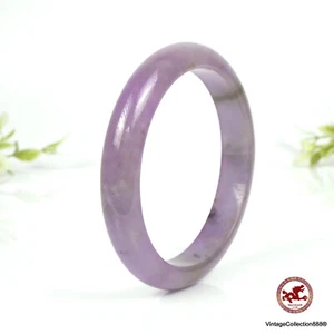 Brazalete Jadeíta Translúcido Lavanda Tamaño 63mm, Pulsera Jade Morado - Imagen 1 de 10