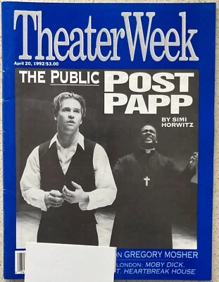 Revista Val Kilmer Wendell Pierce Theater Week 20 de abril de 1992 etiqueta de dirección Att Foto 1 de 4