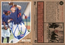 Tony Wolters Signed 2011 Topps Heritage Minor League #188 Card AZL Indians