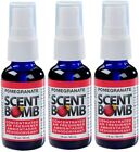 Scent Bomb 100% Oil Based Concentrated Air Freshener Spray, Pomegranate, 3 Pack