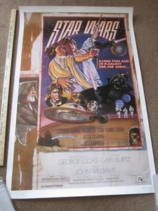 PÓSTER DE PELÍCULA DE STAR WARS estilo D (Numerado) ENROLLADO 27x41 Kilian 1992 #'d - Imagen 1 de 4