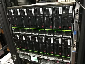 HPE C7000 G3 Rocks Cluster 16 x BL460c Gen9 32x E5-2660 v3 *320 Core RENDER FARM - Picture 1 of 10