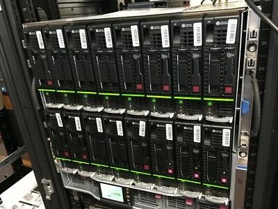 HPE BLC7000 G3 Platinum BladeSystem 32 x E5-2697 V2 **384 XEON Cores** 2TB RAM - Image 1 of 4