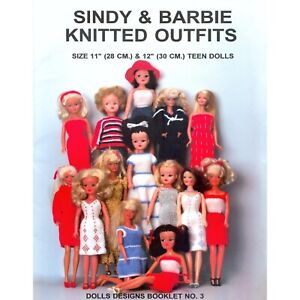 Sindy & Barbie Doll Clothes Knitting Pattern For 11" & 12" Teen Dolls
