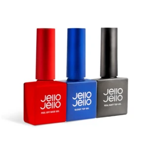 Jello Jello 3Set (Peel off Base Gel / Glossy Top Gel / Real Matt Top Gel) K-b... - Bild 1 von 7