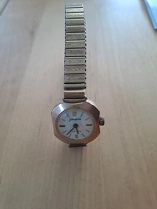 Damenuhr Glashütte Gold, Gebraucht - Bild 1 von 3