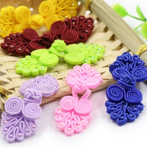 5 Pairs Ethnic Chinese Frog Fasteners Closure Button Knots for DIY Tang Suit - Picture 1 of 30