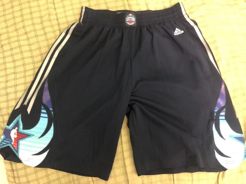 AUTHENTIC ADIDAS RARE 2009 NBA ALL-STAR EAST SHORT SIZE L  Miami Heat HOF Cover