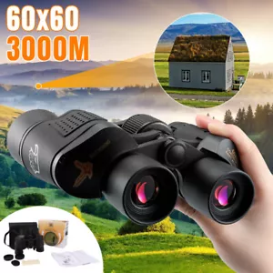 60x60 HD Binoculars for Outdoor Military Travel Hunting Bird Watching Telescope - Picture 1 of 21