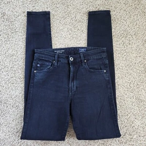 Ag Adriano Goldschmied Damen Jeans Größe 26R The Farrah Skinny High Rise Schwarz - Bild 1 von 8