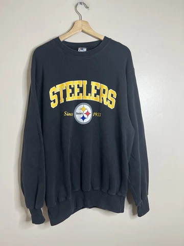 Vintage Pittsburgh Steelers Champion Pullover Sweatshirt Men’s Size XL Black Cover