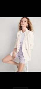 Double-Breasted Linen-Blend Blazer Old Navy XL - Picture 1 of 7