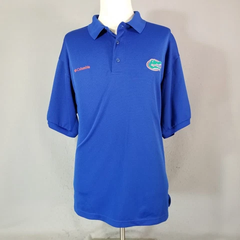 Columbia PFG Florida Gators polo shirt men's 2xl xxl blue short sleeve vented Cover