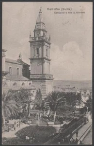 Postkarte RAGUSA Glockenturm und Villa s.giovanni - Bild 1 von 1