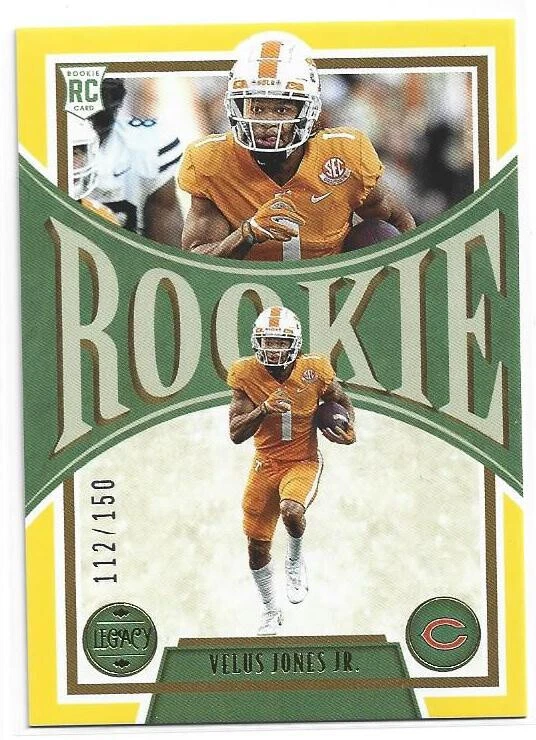 2022 Panini Legacy Rookie Yellow /150 Velus Jones Jr. #168 - Image 1 of 1