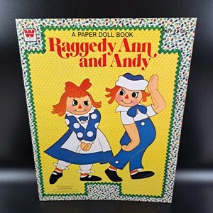 Vintage RAGGEDY ANN and ANDY Paper Doll Book Whitman 1980 Uncut - Imagen 1 de 7