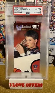 POP 24 1994 PRESS PASS OPTIMA XL DALE EARNHARDT JR GOLD RARE #46 PSA 8 RC READ - Picture 1 of 6