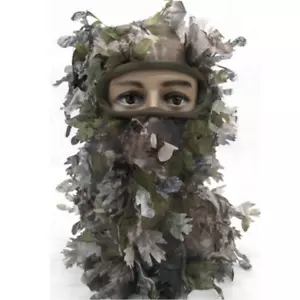 Ultimate Hunters Face Mask 3d leaf Ghillie Effect, Tactical Camo Balaclava - NEW - Picture 1 of 4