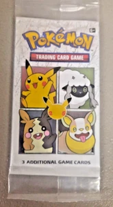 2021 POKEMON 25TH ANNIVERSARY GENERAL MILLS PROMO 3 CARD BOOSTER PACK SEALED - Picture 1 of 2