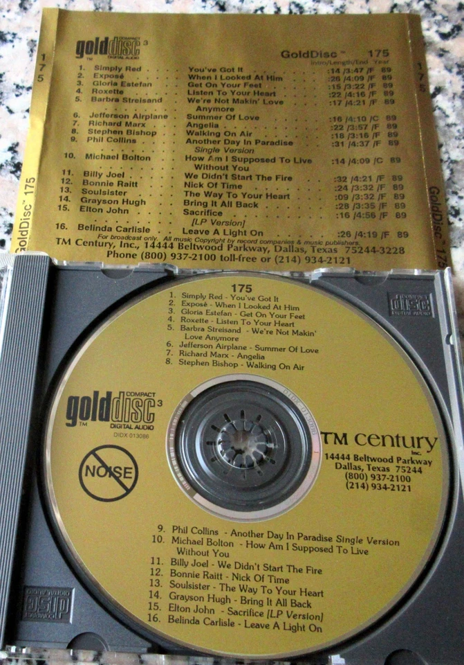 GOLDDISC Rare Radio Promo 175 CD Roxette Elton John Phil Collins Soulsister ++ - Image 1 of 1