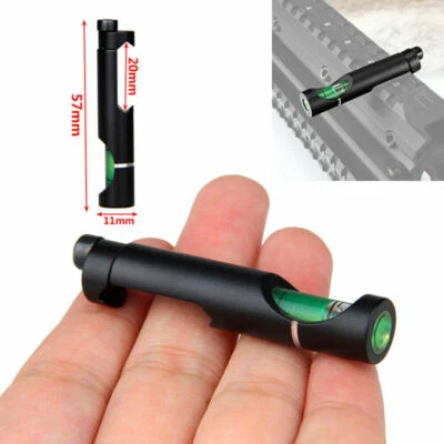 Nivel de burbuja deportivo anticangre Spirit se adapta a mira telescópica de rifle de 20 mm/montaje en riel de mira Reino Unido