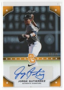 2015 Leaf Perfect Game National Showcase Gold /50 Jorge Gutierrez