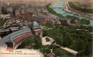 PARIS, FRANCE POSTCARD, Panorama de la Scene (Rive droite) C.M., Vintage - Picture 1 of 2