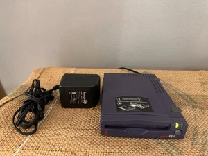 IOMEGA ZIP 100 DDXZ100S2 Z100S2 EXTERNAL ZIP DRIVE W/ Adapter.Untested Powers On - Picture 1 of 7